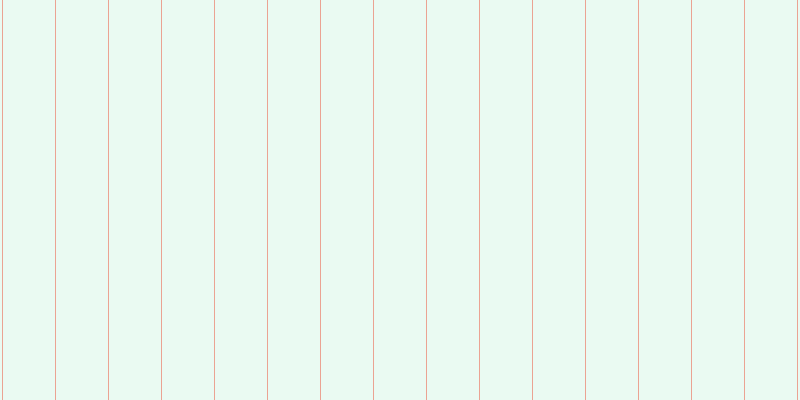 #afeecd (25%), #eba393 vertical lines, one pixels wide, fifty-two pixels apart