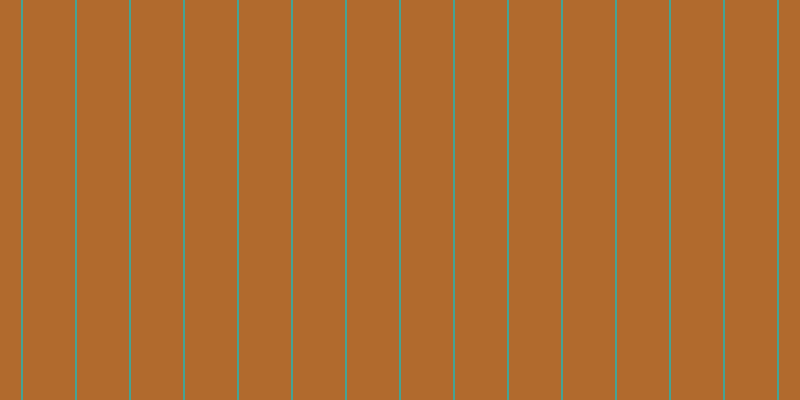 #b16a2d, #46a393 vertical lines, two pixels wide, fifty-two pixels apart