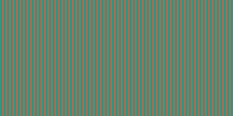 #b16a4e, #04a393 vertical lines, five pixels wide, seven pixels apart