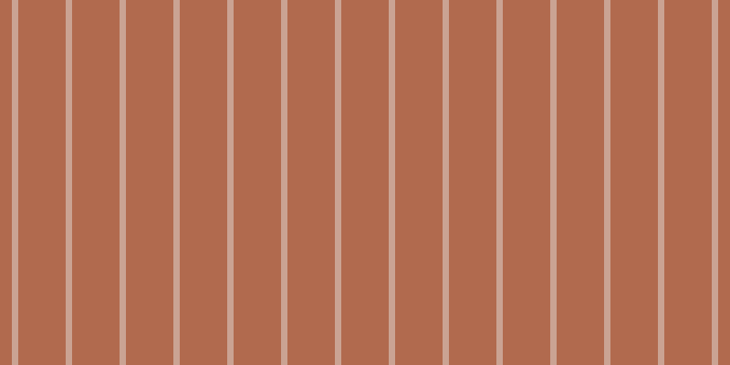 #b16a4e, #caa393 vertical lines, seven pixels wide, fifty-two pixels apart