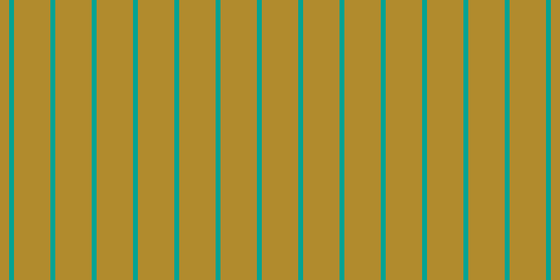#b18b2d, #04a393 vertical lines, seven pixels wide, fifty-two pixels apart