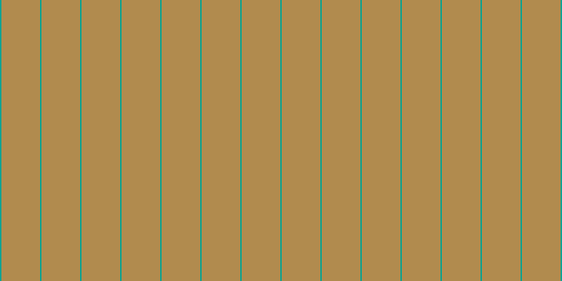 #b18b4e, #04a393 vertical lines, two pixels wide, fifty-five pixels apart