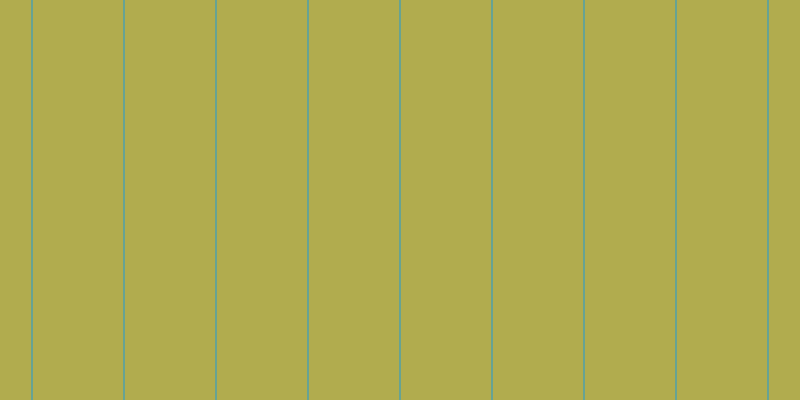 #b1ac4e, #67a393 vertical lines, two pixels wide, ninety pixels apart