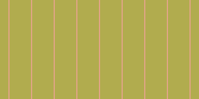 #b1ac4e, #eba393 vertical lines, four pixels wide, eighty-seven pixels apart