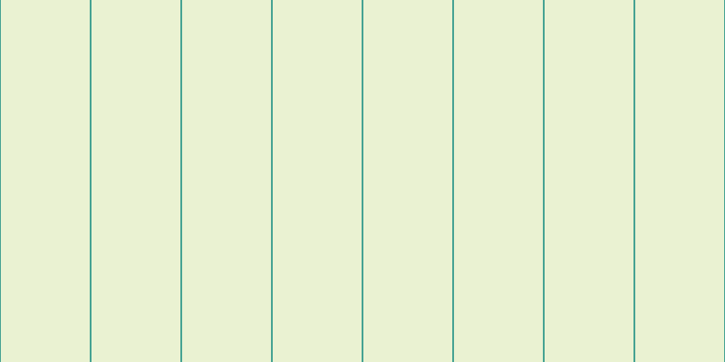 #b1cd4e (25%), #46a393 vertical lines, two pixels wide, ninety-eight pixels apart