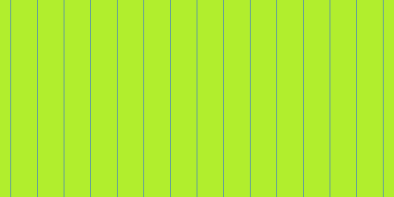 #b1ee2d, #67a393 vertical lines, two pixels wide, fifty-two pixels apart