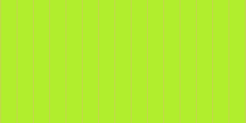 #b1ee2d, #eba393 vertical lines, one pixels wide, fifty-two pixels apart