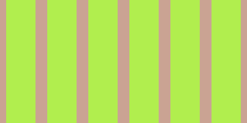 #b1ee4e, #caa393 vertical lines, thirty-eight pixels wide, ninety-five pixels apart
