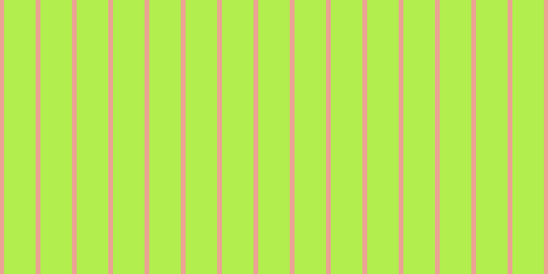 #b1ee4e, #eba393 vertical lines, seven pixels wide, forty-six pixels apart