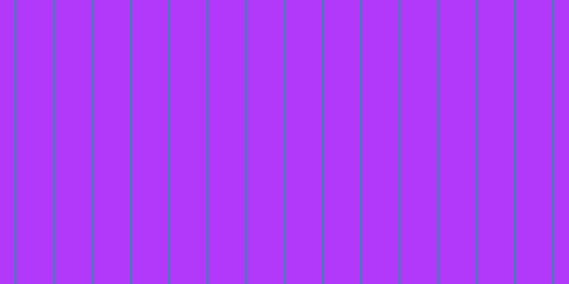 #b339fa, #04a393 vertical lines, two pixels wide, fifty-two pixels apart