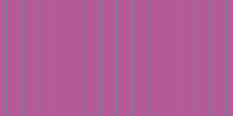 #b35a97, #46a393 vertical lines, two pixels wide, fifty-two pixels apart