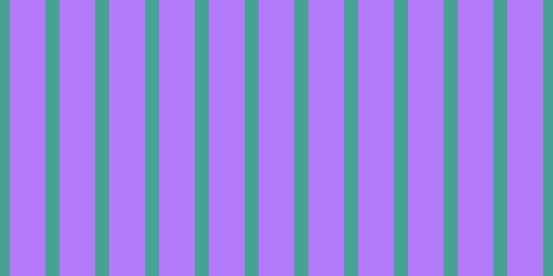 #b37bfa, #46a393 vertical lines, twenty pixels wide, fifty-two pixels apart