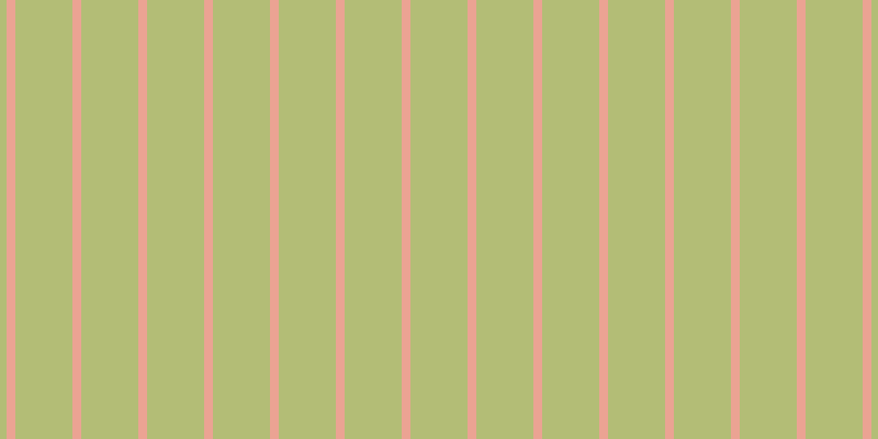#b3bd76, #eba393 vertical lines, eight pixels wide, fifty-two pixels apart