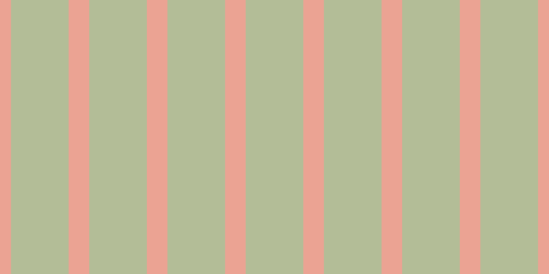 #b3bd97, #eba393 vertical lines, thirty pixels wide, eighty-four pixels apart