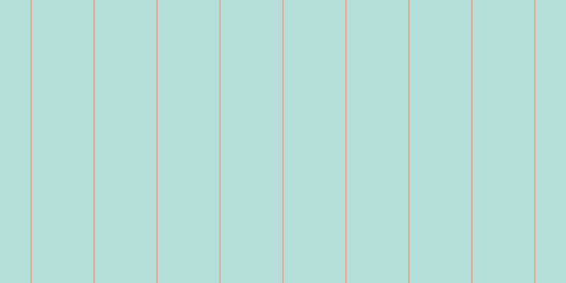 #b3ded9, #eba393 vertical lines, two pixels wide, eighty-seven pixels apart