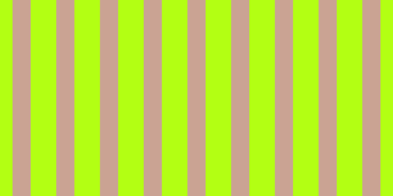 #b3ff13, #caa393 vertical lines, thirty-seven pixels wide, fifty-two pixels apart