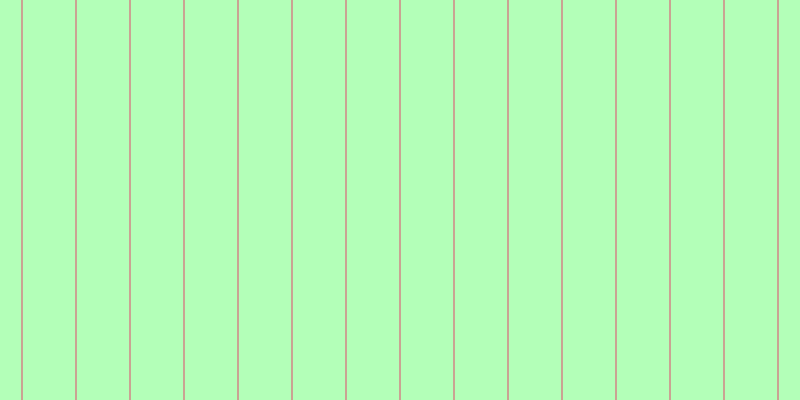 #b3ffb8, #caa393 vertical lines, two pixels wide, fifty-two pixels apart