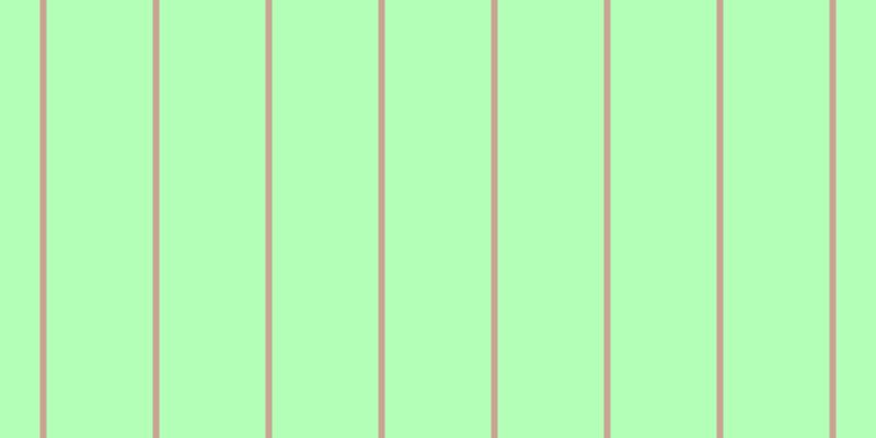 #b3ffb8, #caa393 vertical lines, six pixels wide, ninety-seven pixels apart