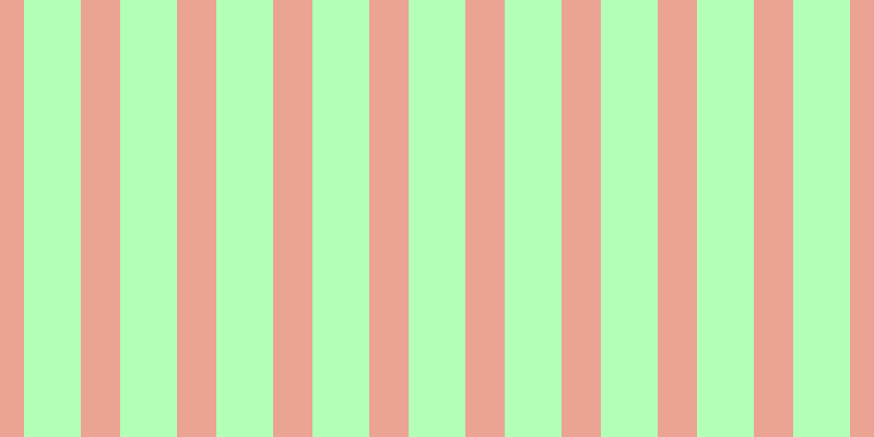#b3ffb8, #eba393 vertical lines, thirty-six pixels wide, fifty-two pixels apart