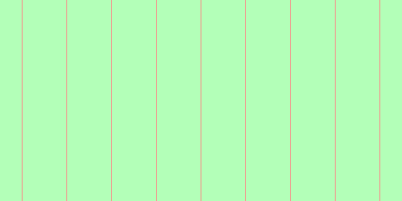 #b3ffb8, #eba393 vertical lines, two pixels wide, eighty-seven pixels apart