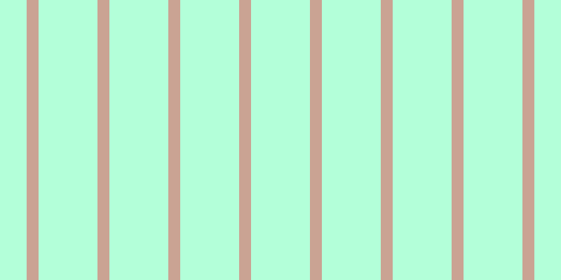 #b3ffd9, #caa393 vertical lines, seventeen pixels wide, eighty-four pixels apart