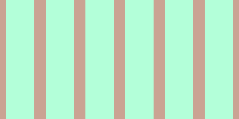 #b3ffd9, #caa393 vertical lines, thirty-eight pixels wide, ninety-five pixels apart