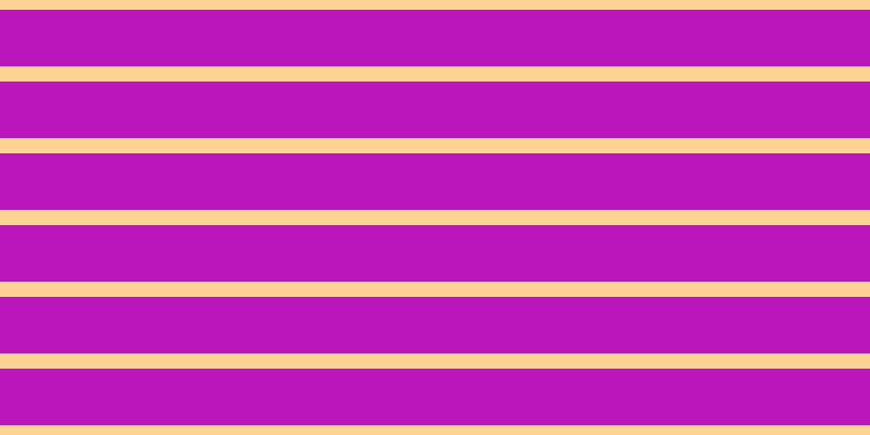 #bb16bb, #fcd393 horizontal lines, fourteen pixels wide, fifty-two pixels apart