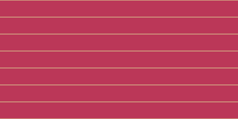 #bb3758, #dbd393 horizontal lines, two pixels wide, fifty-five pixels apart