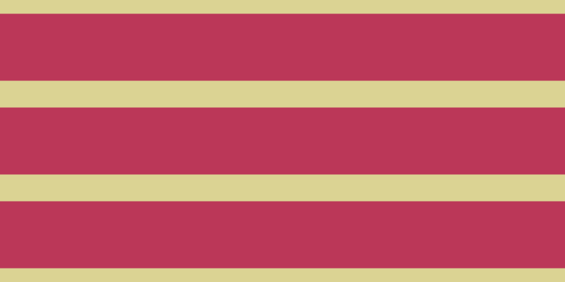 #bb3758, #dbd393 horizontal lines, thirty-eight pixels wide, ninety-five pixels apart