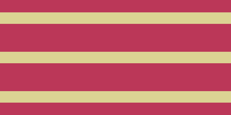 #bb3758, #dbd393 horizontal lines, forty pixels wide, ninety-seven pixels apart