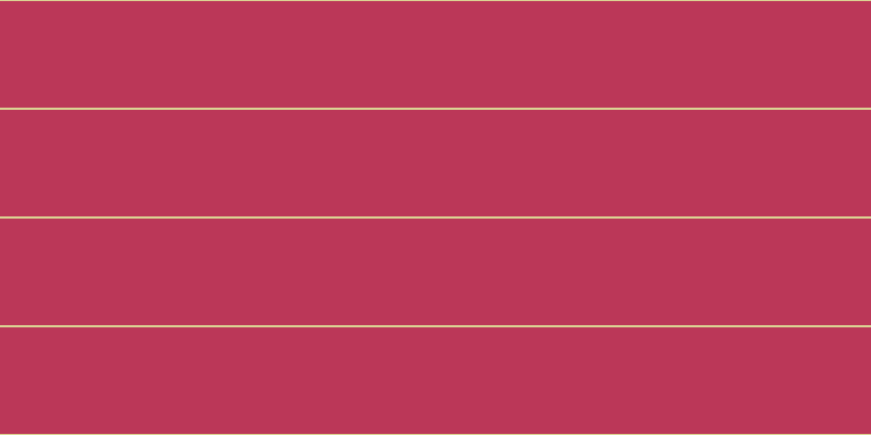 #bb3758, #dbd393 horizontal lines, two pixels wide, ninety-eight pixels apart