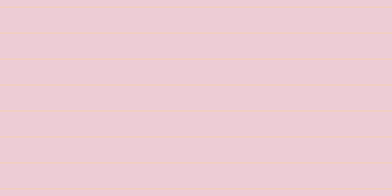 #bb3758 (25%), #fcd393 horizontal lines, one pixels wide, fifty-two pixels apart
