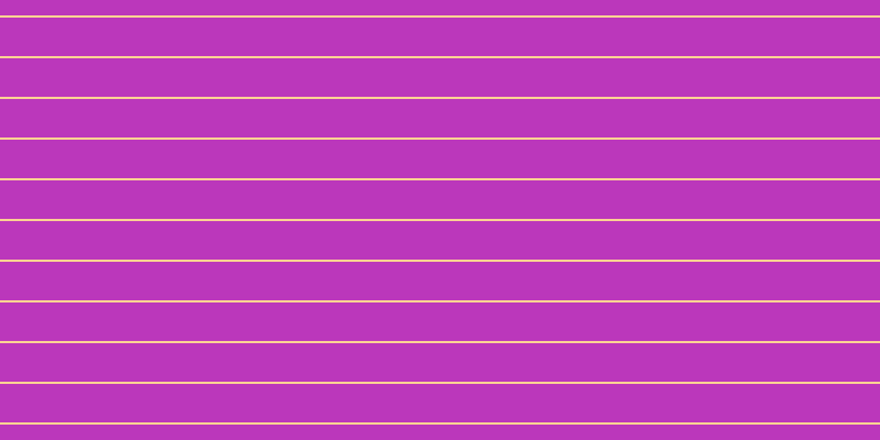 #bb37bb, #fcd393 horizontal lines, two pixels wide, thirty-five pixels apart