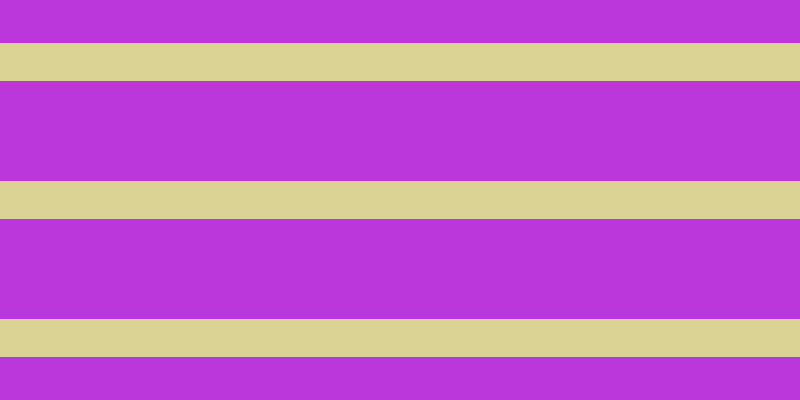 #bb37dc, #dbd393 horizontal lines, thirty-eight pixels wide, one hundred pixels apart