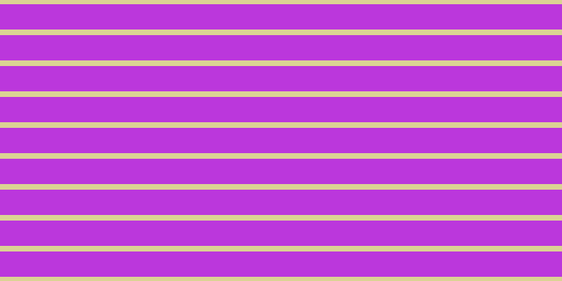 #bb37dc, #dbd393 horizontal lines, eight pixels wide, thirty-six pixels apart