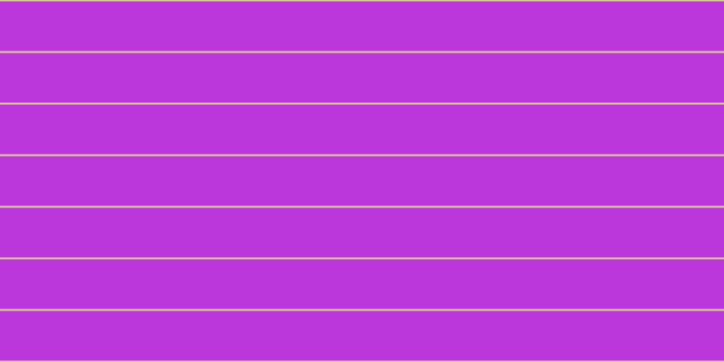 #bb37dc, #dbd393 horizontal lines, two pixels wide, fifty-five pixels apart