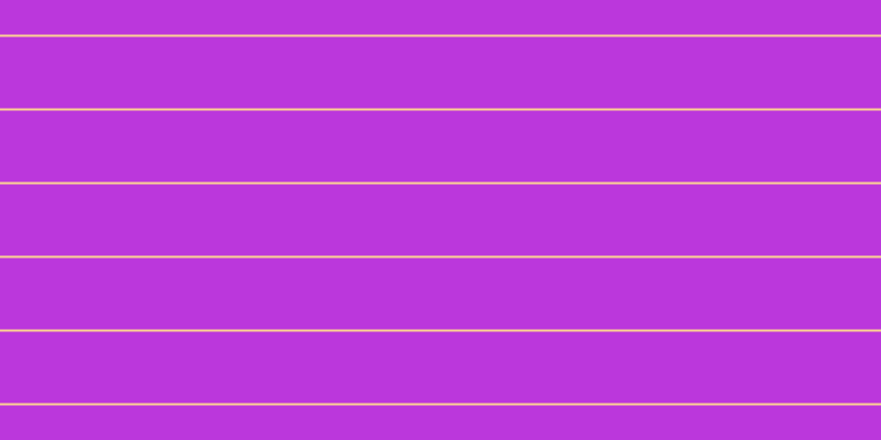 #bb37dc, #fcd393 horizontal lines, two pixels wide, sixty-five pixels apart
