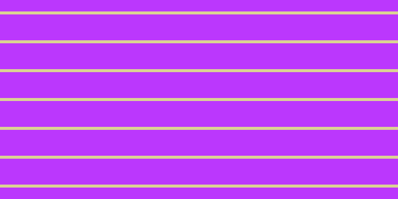 #bb37fd, #dbd393 horizontal lines, six pixels wide, fifty-two pixels apart