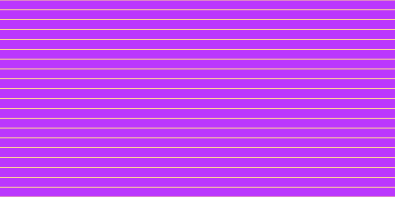#bb37fd, #fcd393 horizontal lines, two pixels wide, eighteen pixels apart