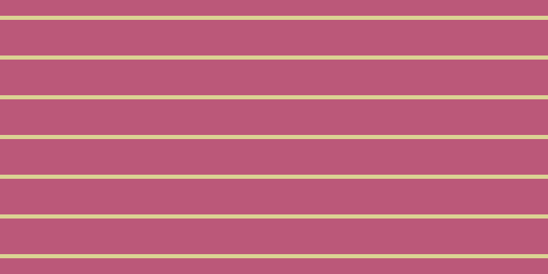 #bb5879, #dbd393 horizontal lines, six pixels wide, fifty-two pixels apart