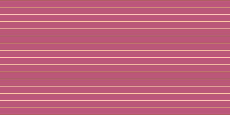 #bb5879, #fcd393 horizontal lines, two pixels wide, twenty-three pixels apart