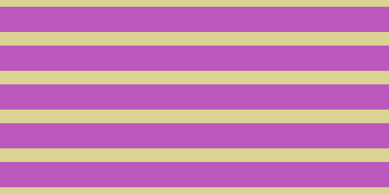 #bb58bb, #dbd393 horizontal lines, twenty-eight pixels wide, fifty-two pixels apart