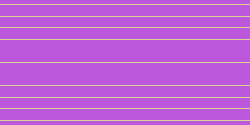 #bb58dc, #dbd393 horizontal lines, two pixels wide, thirty-five pixels apart