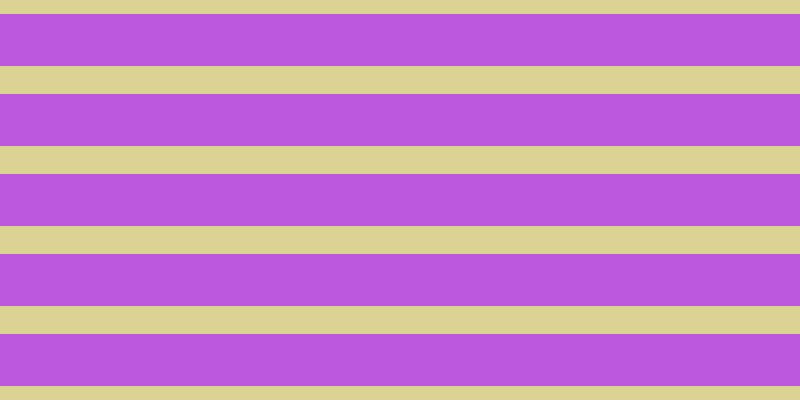 #bb58dc, #dbd393 horizontal lines, twenty-eight pixels wide, fifty-two pixels apart