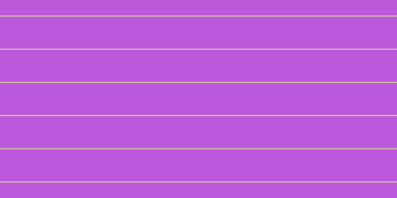 #bb58dc, #dbd393 horizontal lines, two pixels wide, sixty-five pixels apart