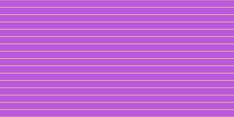 #bb58dc, #fcd393 horizontal lines, two pixels wide, twenty-three pixels apart