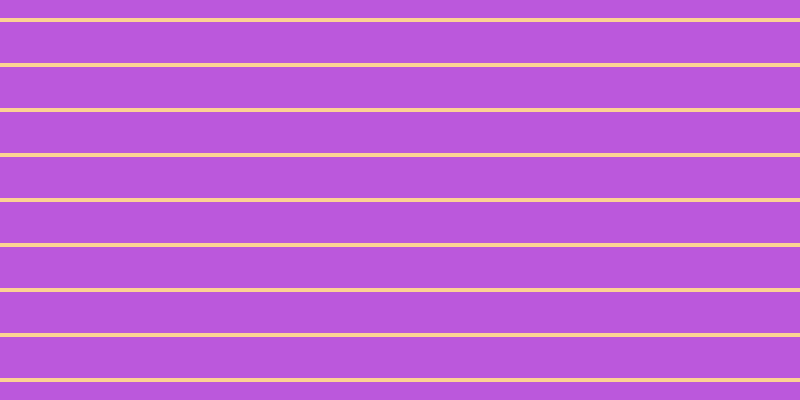 #bb58dc, #fcd393 horizontal lines, four pixels wide, forty-one pixels apart