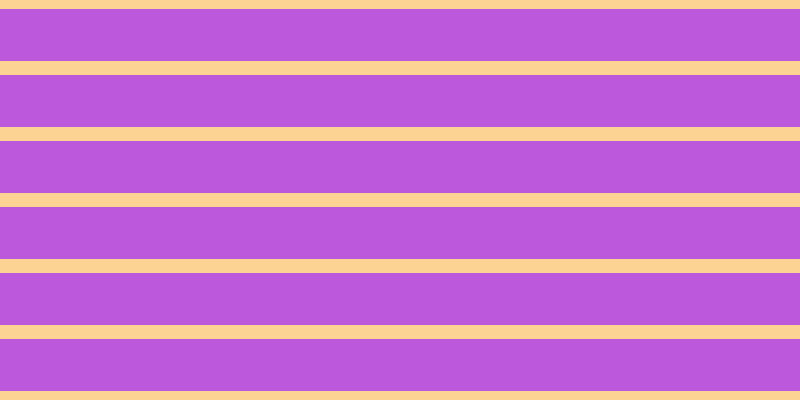 #bb58dc, #fcd393 horizontal lines, fourteen pixels wide, fifty-two pixels apart