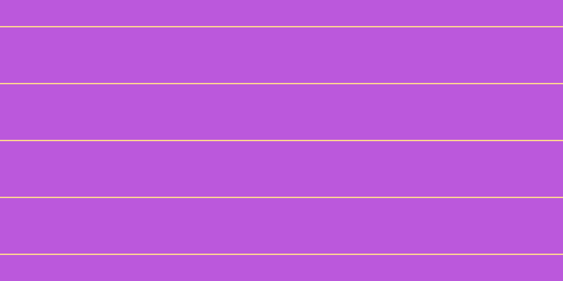 #bb58dc, #fcd393 horizontal lines, two pixels wide, seventy-nine pixels apart