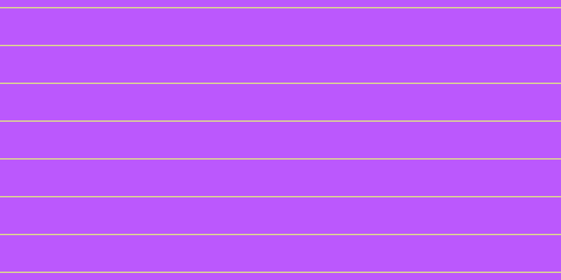#bb58fd, #dbd393 horizontal lines, two pixels wide, fifty-two pixels apart